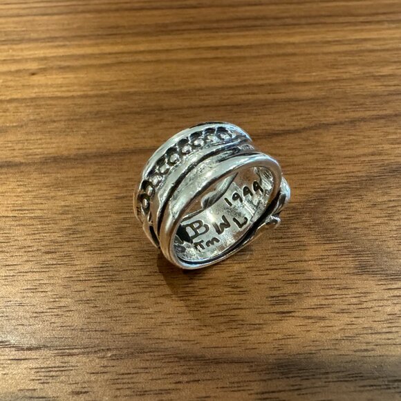 Bill Wall Leather Large Spoon Ring - Picture 5 of 6